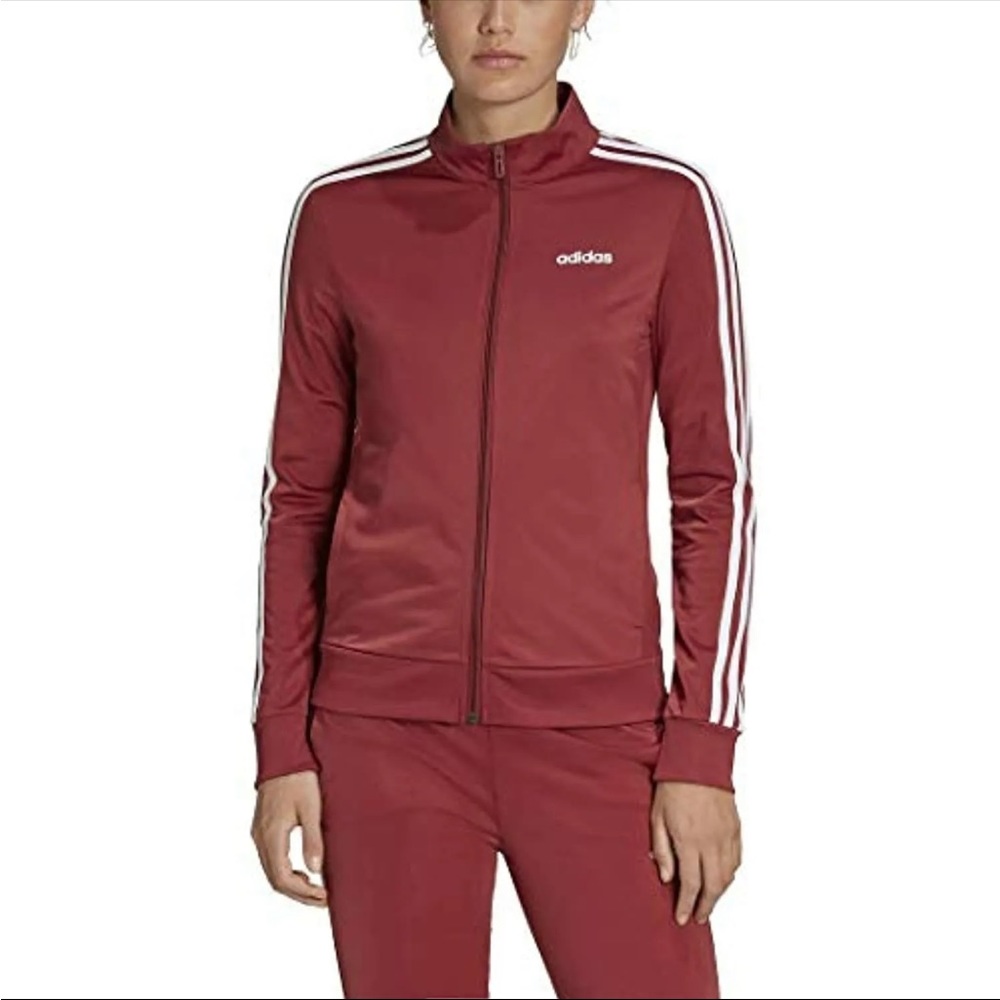 adidas Women's Essentials Track Jacket, GD4328 Legacy Red, Size s 8-10